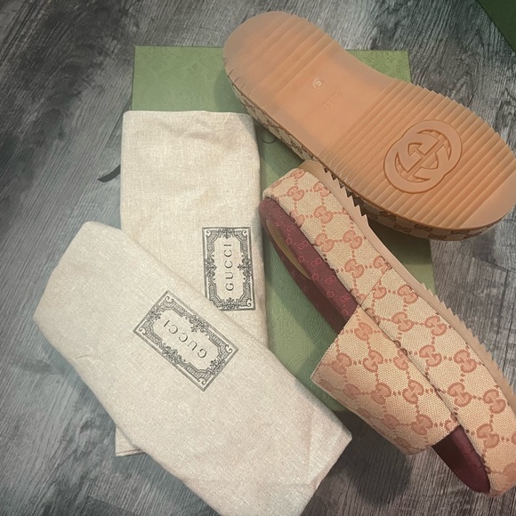 Authentic Brand New Never Worn Gucci Platform Sandals - Picture 10 of 15